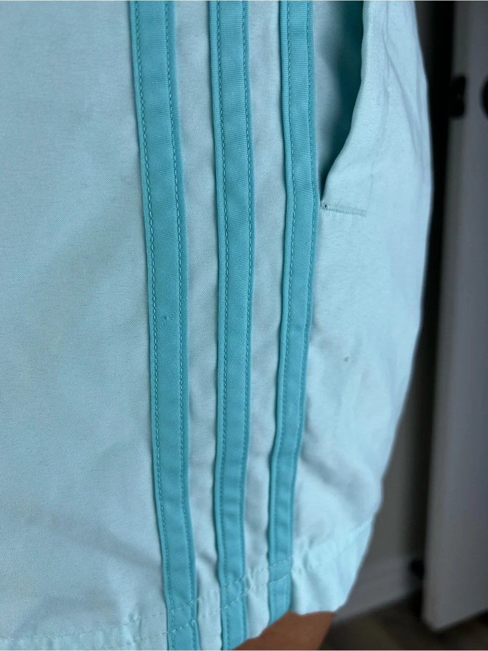Adidas Green Adicolor 3-Stripes 5 Inch Swim Shorts size L